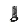 Guess Crossbody Cord Script MagSafe Hard Case für iPhone 16 Pro Max 6,9 Zoll Schwarz