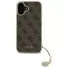 Guess GUHCP16SGF4GBR Hardcase für Apple iPhone 16 6,1 Zoll Braun 4G Charms Collection