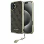 Guess GUHCP16MGF4GBR iPhone 16 Plus 6,7 Zoll Braune Hartschale 4G Charms Collection