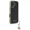 Guess GUHCP16SGF4GGR iPhone 16 6,1 Zoll Schwarze Hartschale 4G Charms Kollektion