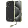 Guess GUHCP16MGF4GGR Hardcase für iPhone 16 Plus 6,7 Zoll Schwarz 4G Charms Kollektion