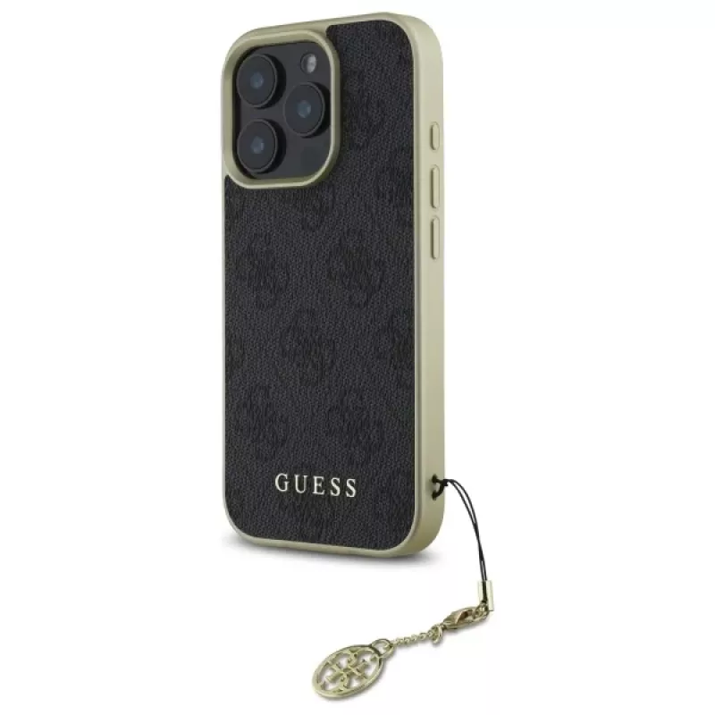 Guess GUHCP16XGF4GGR iPhone 16 Pro Max 6.9 Black Hardcase 4G Charms Collection