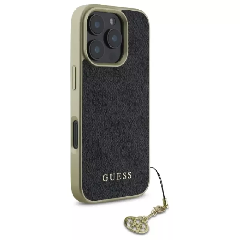 Guess GUHCP16XGF4GGR iPhone 16 Pro Max 6.9 Black Hardcase 4G Charms Collection