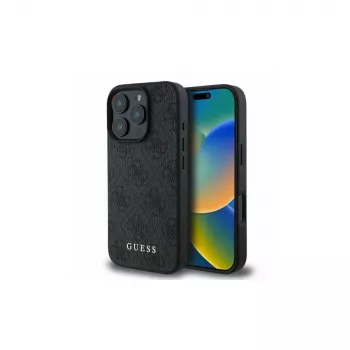 Guess 4G Classic Hülle für Apple iPhone 16 Pro, schwarz