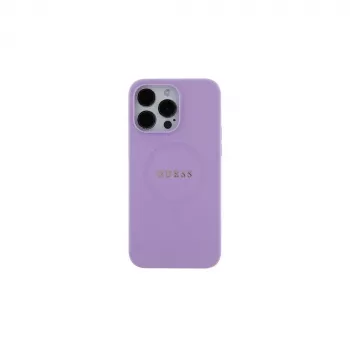 Guess GUHMP16SPSAHMCU iPhone 16 6,1 Zoll Lila Hardcase Saffiano MagSafe