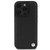 BMW Hot Stamp Leather Hard Case für iPhone 16 Pro 6,3 Zoll Schwarz