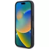 BMW Hot Stamp Leather Hard Case für iPhone 16 Pro 6,3 Zoll Schwarz