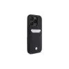BMW Signature Leather Hardcase mit Kartenfach für Apple iPhone 16 Pro Max 6,9 Zoll Schwarz