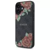 Guess GUHMP16SP4ROPEMCK Hardcase für Apple iPhone 16 6,1 Zoll Schwarz 4G Flowers Print MagSafe