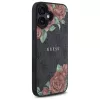 Guess GUHMP16SP4ROPEMCK Hardcase für Apple iPhone 16 6,1 Zoll Schwarz 4G Flowers Print MagSafe