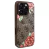 Guess GUHMP16LP4ROPEMCW iPhone 16 Pro Hardcase 4G Flowers Print MagSafe Braun
