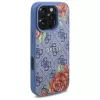 Guess GUHMP16XP4ROPEMCB iPhone 16 Pro Max 6,9 Zoll Blaue Hardcase 4G Flowers Print MagSafe