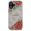 Guess GUHMP16SP4ROPEMCP Hardcase für Apple iPhone 16 6,1 Zoll Pink Blumenmuster MagSafe