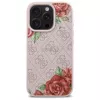 Guess GUHMP16LP4ROPEMCP Hardcase für iPhone 16 Pro 6,3 Zoll Pink 4G Flowers Print MagSafe