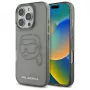 Karl Lagerfeld IML Rhinestones Karl Head Case für iPhone 16 Pro Max (Schwarz)