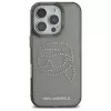 Karl Lagerfeld IML Rhinestones Karl Head Case für iPhone 16 Pro Max (Schwarz)