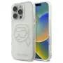 Karl Lagerfeld IML Rhinestones Karl Head Back Cover für iPhone 16 Pro Max (Transparent)