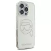 Karl Lagerfeld IML Rhinestones Karl Head Back Cover für iPhone 16 Pro Max (Transparent)