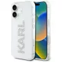 KARL LAGERFELD IML Rhinestones Logo Back Cover für Apple iPhone 16 - Transparent