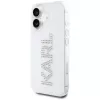 KARL LAGERFELD IML Rhinestones Logo Back Cover für Apple iPhone 16 - Transparent