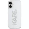KARL LAGERFELD IML Rhinestones Logo Back Cover für Apple iPhone 16 - Transparent