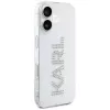 KARL LAGERFELD IML Rhinestones Logo Back Cover für Apple iPhone 16 - Transparent