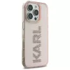 KARL LAGERFELD IML Rhinestones Logo Case für iPhone 16 Pro Pink