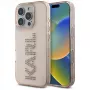 KARL LAGERFELD IML Rhinestones Logo Case für iPhone 16 Pro Max Pink