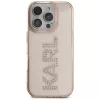 KARL LAGERFELD IML Rhinestones Logo Case für iPhone 16 Pro Max Pink