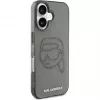 Karl Lagerfeld IML Rhinestones Karl Head Case für iPhone 16 (Schwarz)
