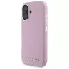 KARL LAGERFELD Saffiano Full Wrapped Elongated Metal Logo MagSafe Case für Apple iPhone 16 - Pink