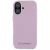 KARL LAGERFELD Saffiano Full Wrapped Elongated Metal Logo MagSafe Case für Apple iPhone 16 - Pink