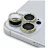 2-in-1 Guess BP Rhinestone Screen and Camera Lens Protector Kit für iPhone 16 Pro Max Gold