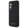 Guess 4G Metal Gold Logo Back Cover für Samsung Galaxy S24 FE - Grau
