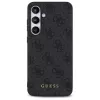 Guess 4G Metal Gold Logo Back Cover für Samsung Galaxy S24 FE - Grau