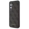 Guess 4G Metal Gold Logo Rückseitenabdeckung für Samsung Galaxy S24 FE, Braun