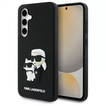 Karl Lagerfeld KLHCS24FE3DRKCNK S24 FE S721 schwarz/schwarz hardcase 3D Rubber Karl&Choupette