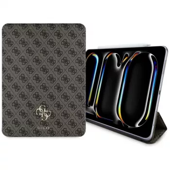 Guess GUFC13PM24PS4SGW iPad Pro 13 M4 2024 / M5 2025 Braun Magnetic 4G Big Logo Folio Case