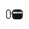 BMW BMA4SSLBK AirPods 4 Cover Schwarz Echtes Leder Silber Logo