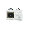 BMW BMA4SSLBK AirPods 4 Cover Schwarz Echtes Leder Silber Logo