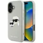KARL LAGERFELD HC 3D Rubber DoubleHeads Case für Apple iPhone 16 - Beige