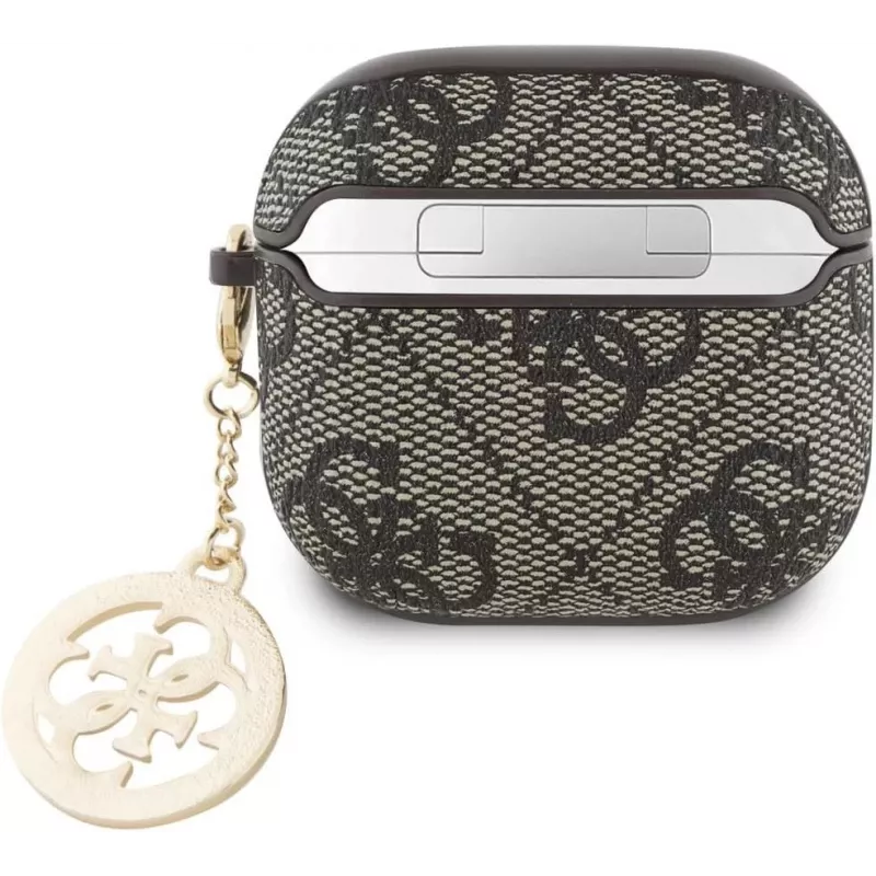 Guess 4G Strass Charm Protective Case für Apple AirPods 4, Braun