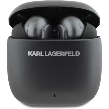 KARL LAGERFELD Metal Printed Logo TWS Earbuds mit ANC/ENC - Schwarz