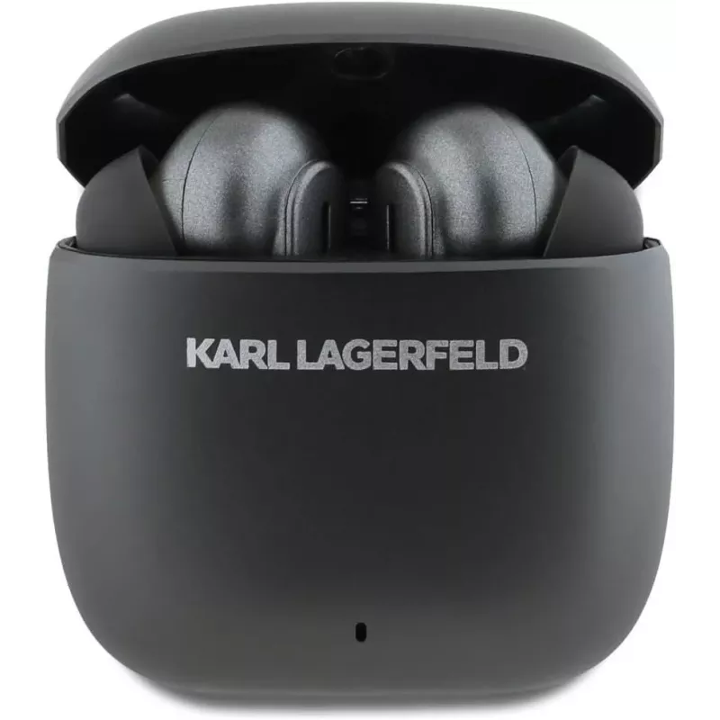 KARL LAGERFELD Metal Printed Logo TWS Earbuds mit ANC/ENC - Schwarz