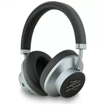 KARL LAGERFELD Grained Initials Bluetooth ANC Over-Ear Kopfhörer Schwarz