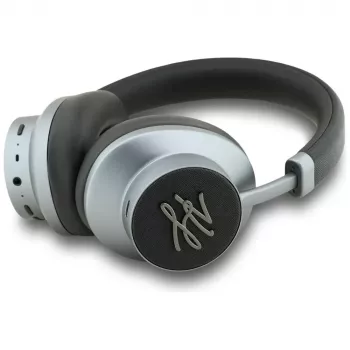 KARL LAGERFELD Grained Initials Bluetooth ANC Over-Ear Kopfhörer Schwarz