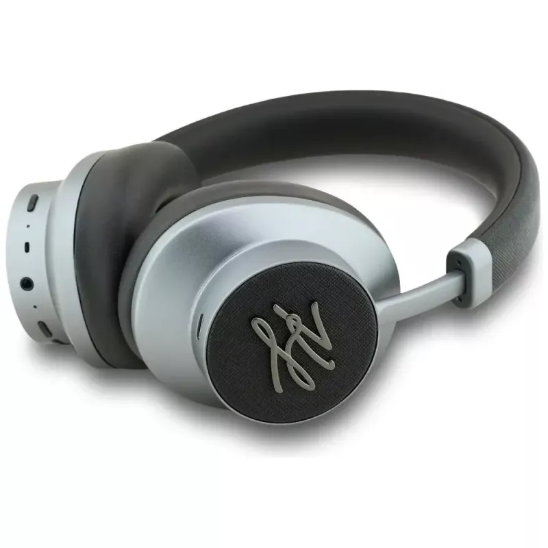 KARL LAGERFELD Grained Initials Bluetooth ANC Over-Ear Kopfhörer Schwarz
