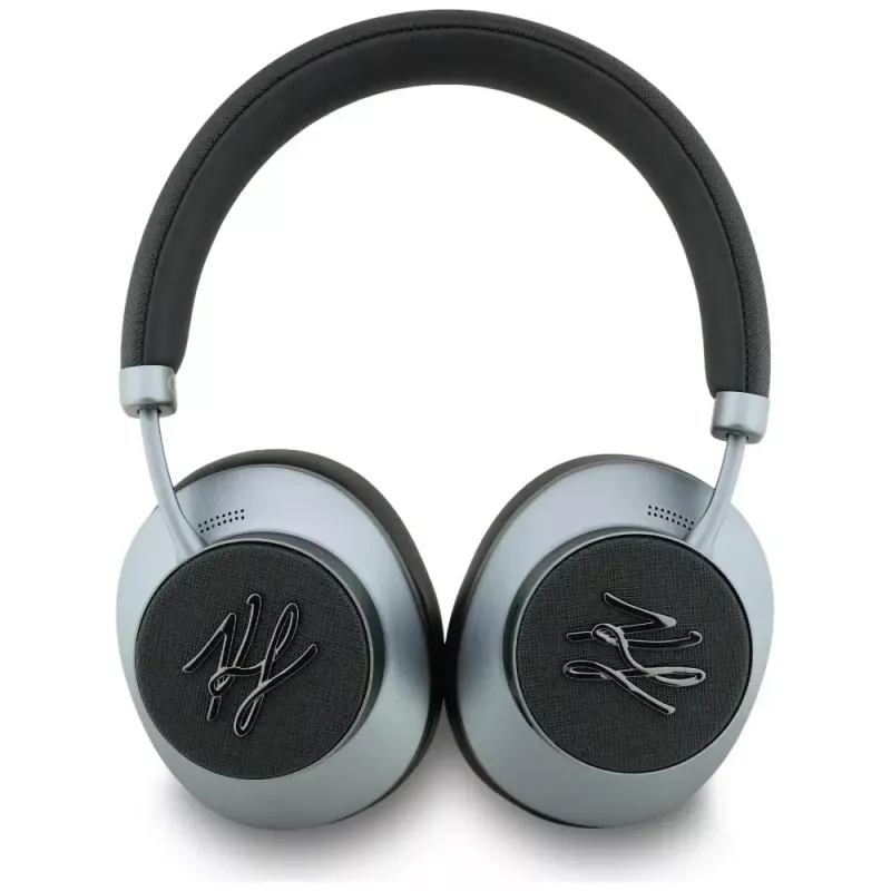 KARL LAGERFELD Grained Initials Bluetooth ANC Over-Ear Kopfhörer Schwarz