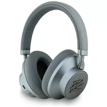 Karl Lagerfeld Grained Initials Bluetooth ANC Over-Ear Kopfhörer Grau