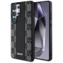 DKNY Leder-Checkered-Pattern MagSafe Case für Samsung Galaxy S25 Ultra Schwarz
